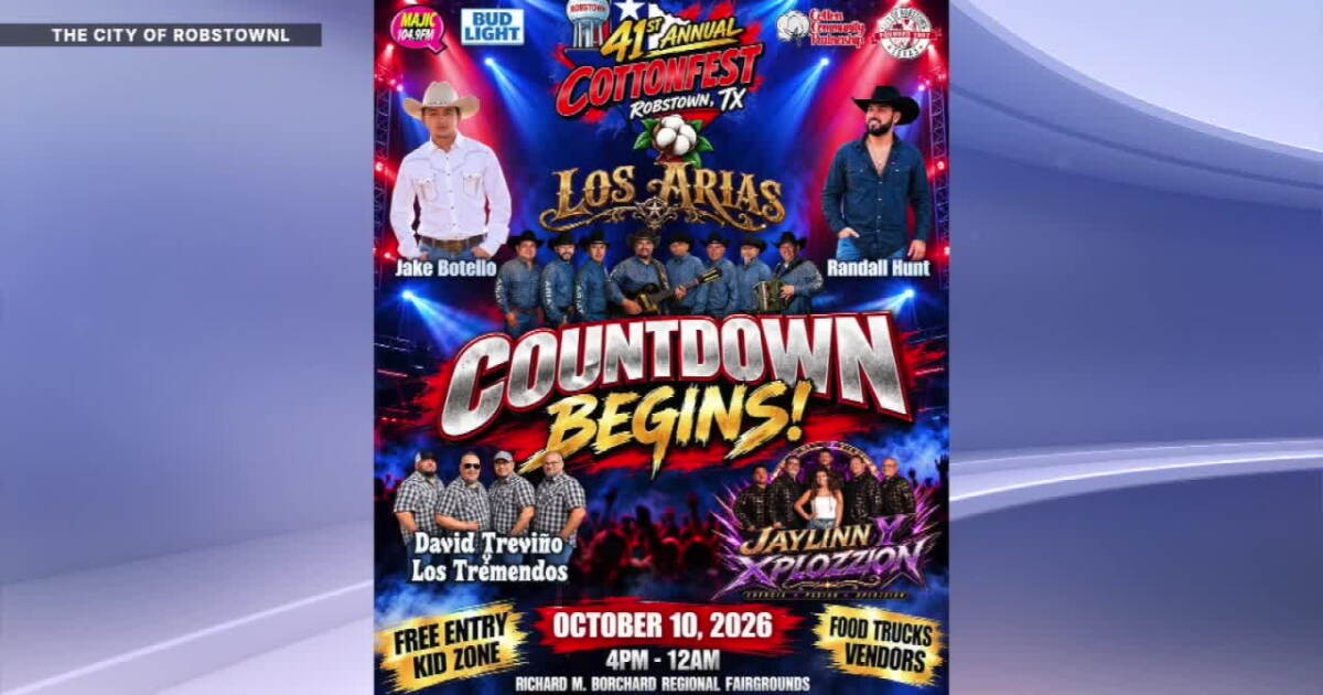Robstown's 41st annual Cottonfest returns Saturday with free music & family fun