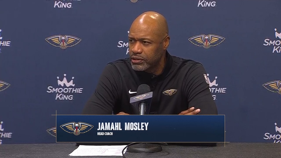 article-image: Jamahl Mosley recaps Pelicans' preseason win vs. Mavericks 10/14/2026