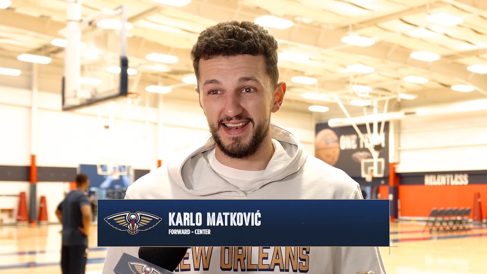 article-image: Karlo Matković on his performance, Zion Williamson | Pelicans Preseason 2026