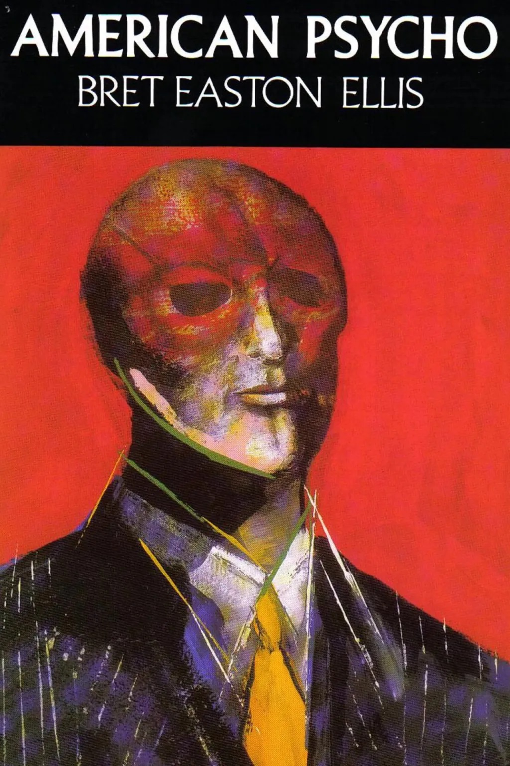 Illustration of American Psycho book cover.