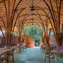 The Living Bridge / Mizzi Studio - Interior Photography, Dining room, Wood