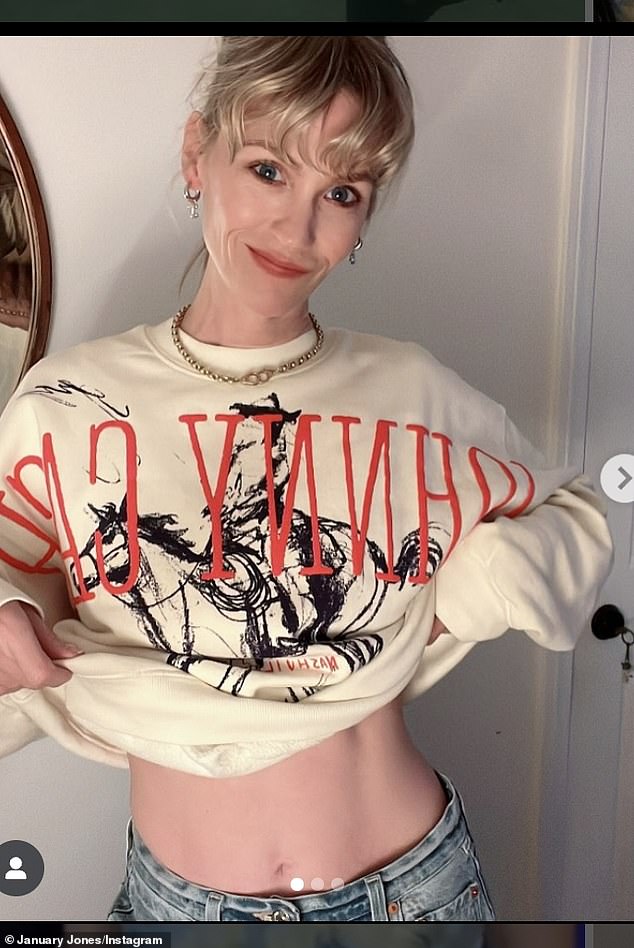The two-time Golden Globe nominee appeared happy in a shot on Instagram earlier this year