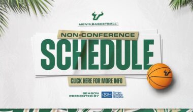 USF Men’s Basketball Unveils 2025-26 Non-Conference Schedule