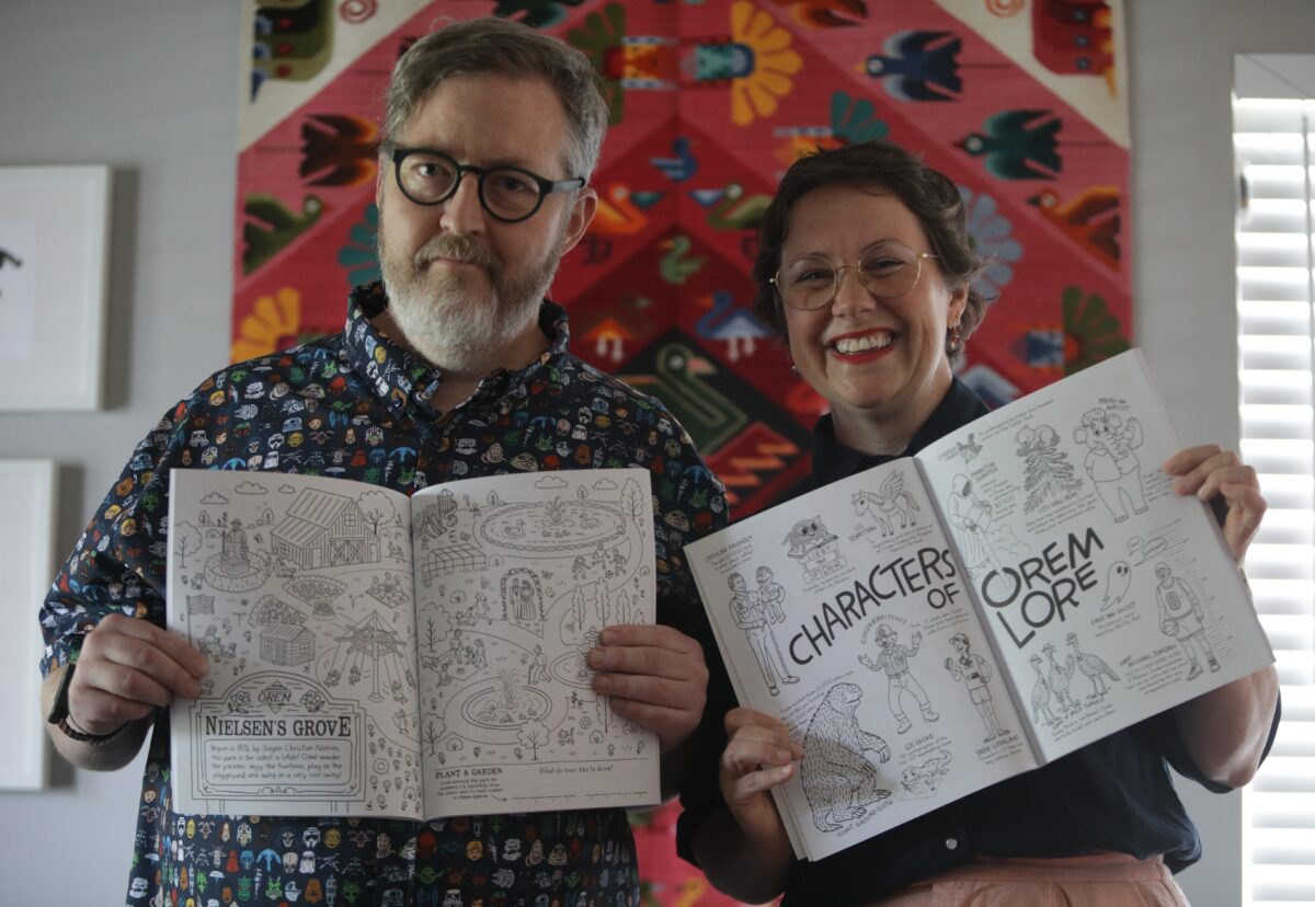 Coloring a community: New coloring book connects Orem children to their hometown | News, Sports, Jobs