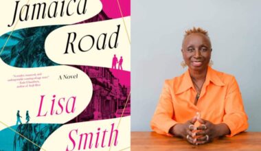 The cover of "Jamaica Road" beside author Lisa Smith. (Courtesy of Alfred A. Knopf)