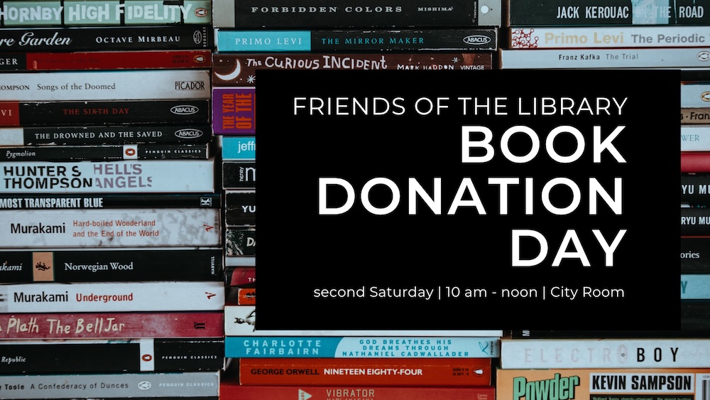 Friends of the Library Book Donation Day coming up