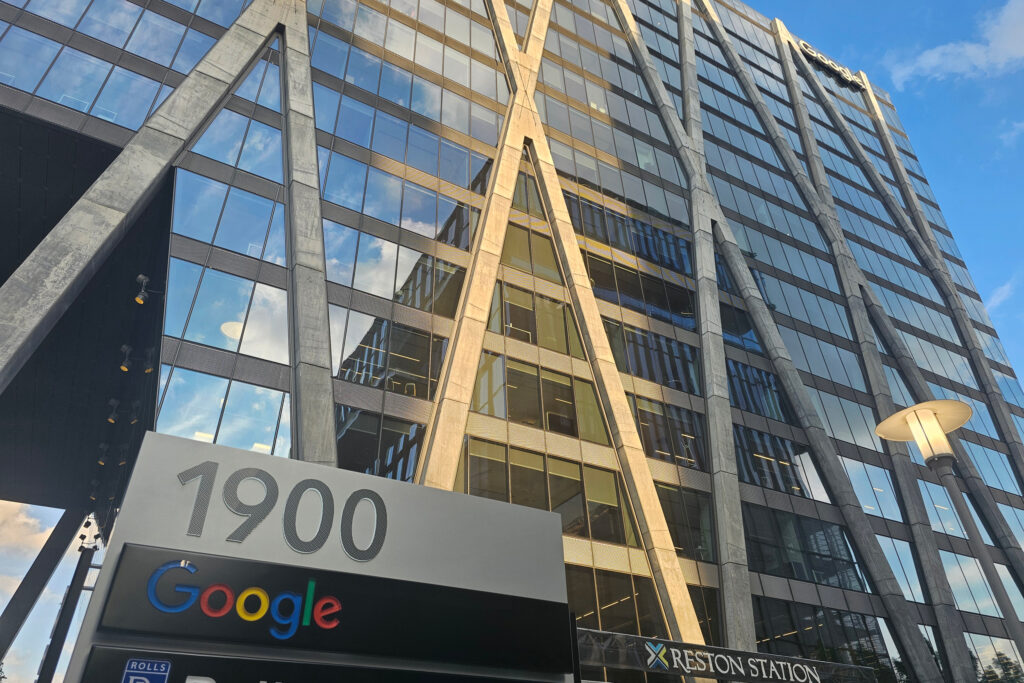 The Google offices building in Reston, Va. Credit: Charles Paullin/Inside Climate News