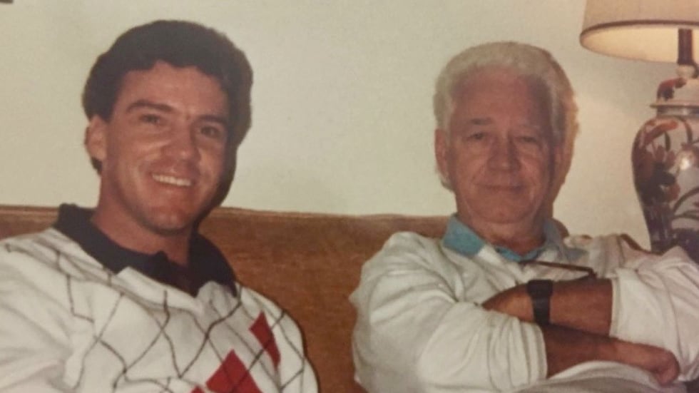 Tom Ingram and his father.