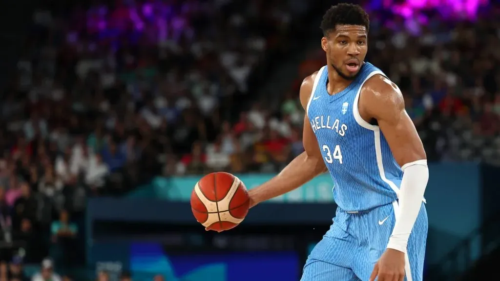 Giannis Antetokounmpo (GRE) during the Quarter Finals of the 5x5 Basketball events of the Paris Olympic Games, Olympische Spiele, Olympia, OS between Greece and Germany