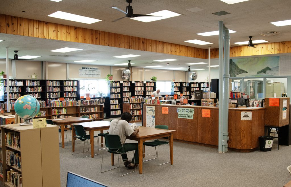 The library at the Green Bay Correctional Institution. Wisconsin Books to Prisoners and the Wisconsin Department of Corrections plan a second test of having books sent to incarcerated people. (Photo courtesy of Wisconsin Department of Corrections)