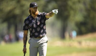 49ers’ George Kittle is enjoying his golf debut, eagerly awaiting training camp