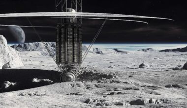 Artist's impression of a Small Modular Reactor (SMR) powered by a Stirling engine. Credit: Wen-Pei Feng