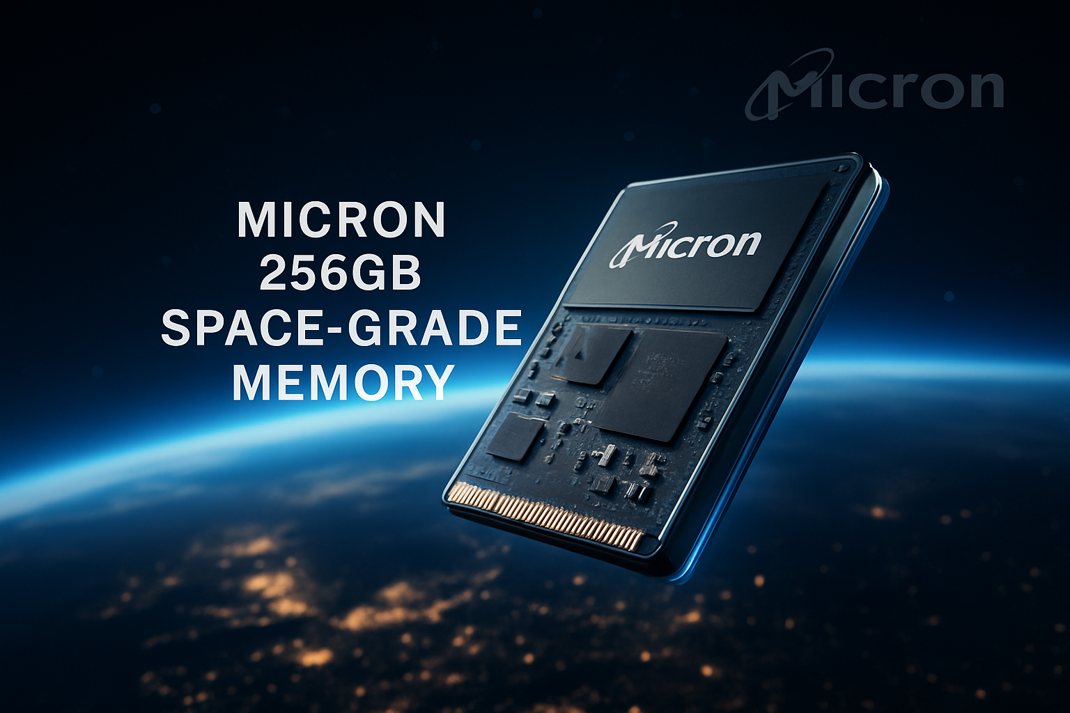 Micron Launches Industry's First 256Gb Radiation-Tolerant Memory for Space Computing