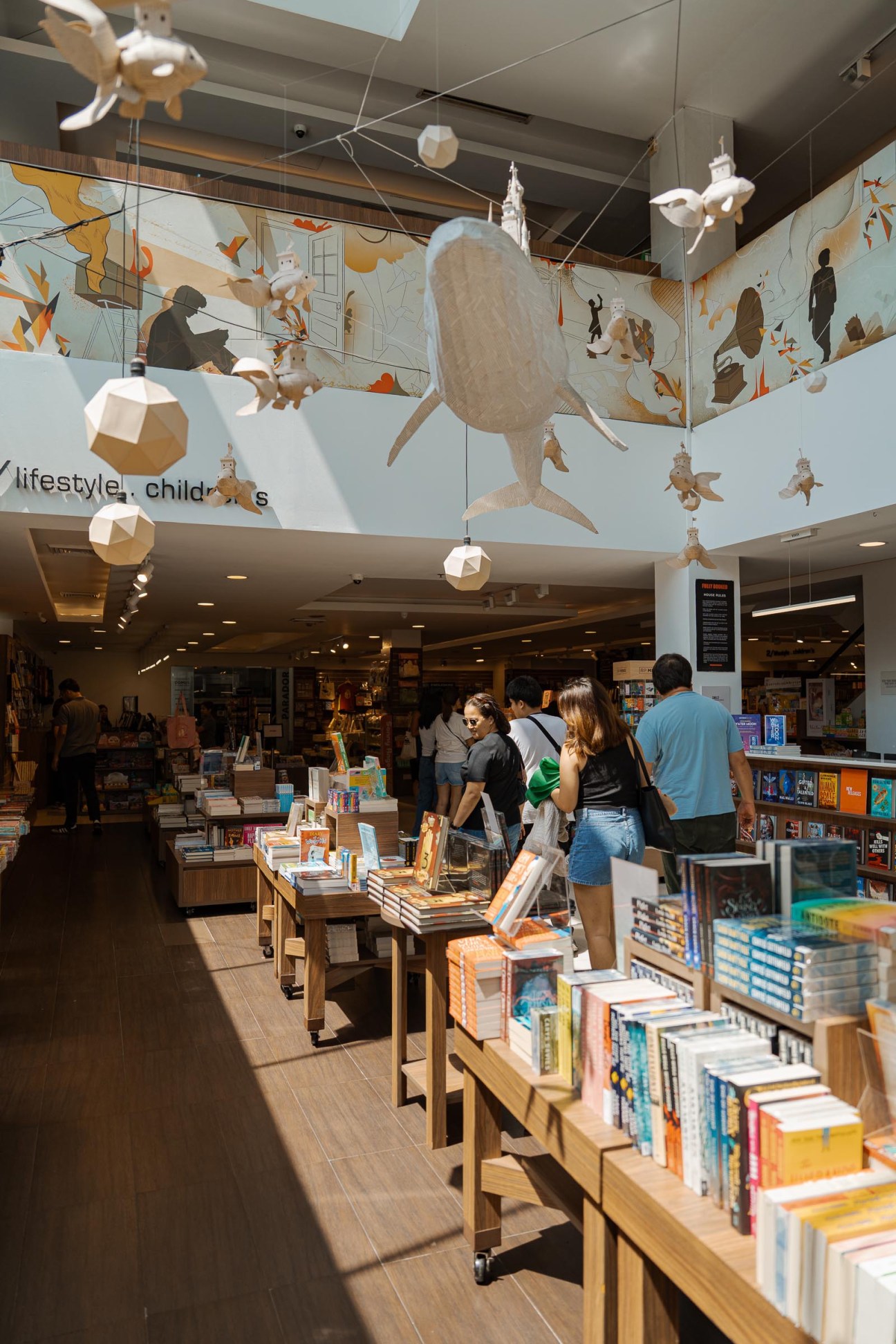 Inside Fully Booked BGC shop