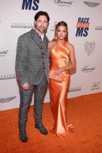 Aaron Phypers and Denise Richards at the 30th Annual Race to Erase MS Gala held at Fairmont Century Plaza on June 2, 2023 in Los Angeles, California.
