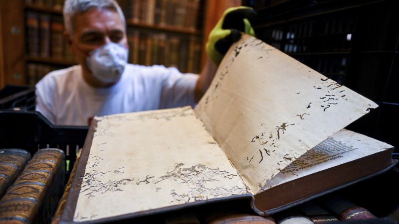 Hungary’s oldest library is fighting to save 100,000 books from a beetle infestation