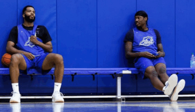 John Calipari meets Mark Pope at Rupp Arena