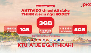 IPKO presents new Roaming packages - Internet everywhere, simpler and cheaper than ever!