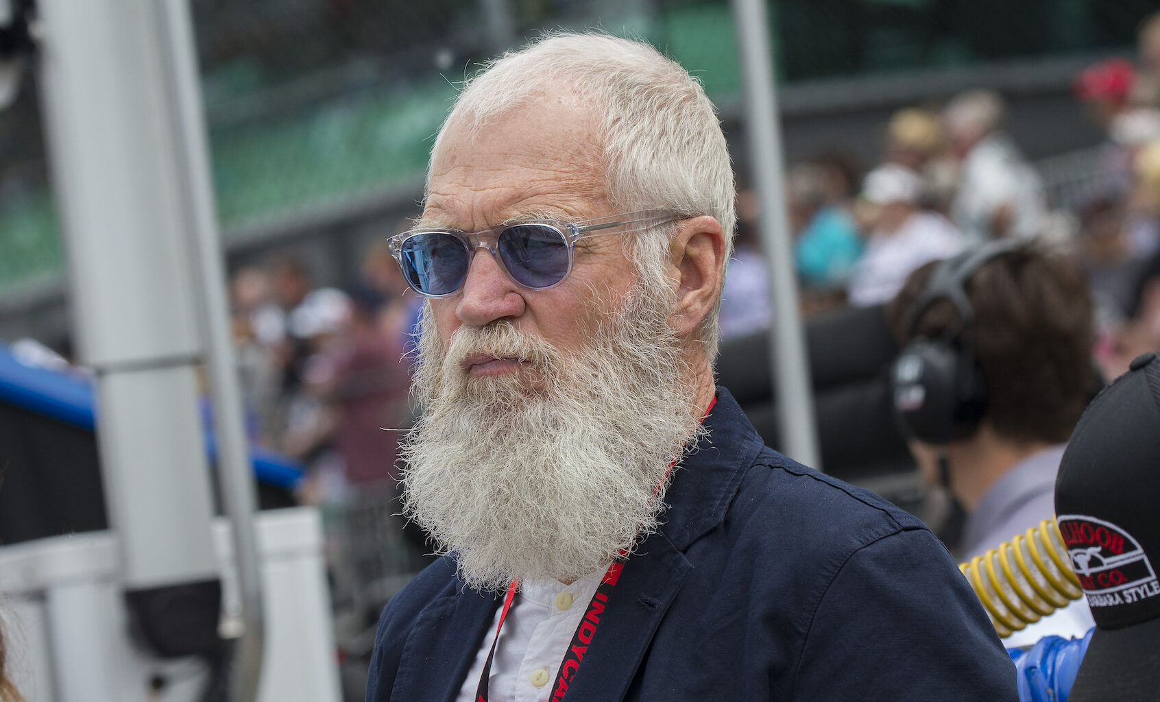David Letterman on pit road prior to the NTT IndyCar Series 103rd running of the Indianapolis 500. (Photo by Khris Hale/Icon Sportswire via Getty Images)