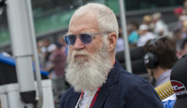 David Letterman on pit road prior to the NTT IndyCar Series 103rd running of the Indianapolis 500. (Photo by Khris Hale/Icon Sportswire via Getty Images)