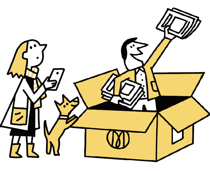 new magazines in a box