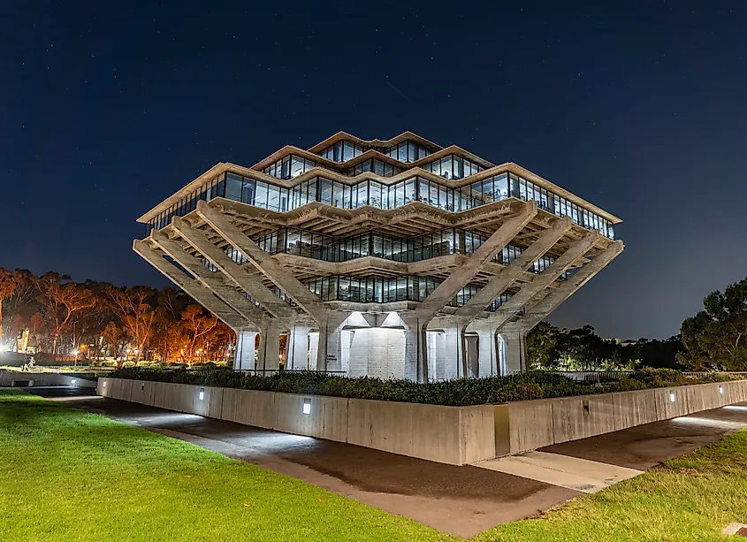 UCSD Geisel Library in San Diego.