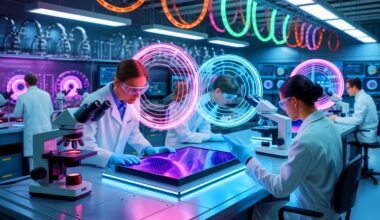 Illustration of the discovery of p-wave magnetism in nickel iodide for spintronic applications, generated by artificial intelligence.