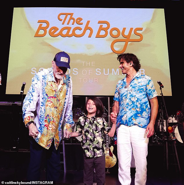 One of the highlights was a snap of Stamos and Billy on stage with Beach Boys legend Mike Love, 84