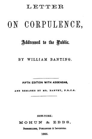 Astounded by the results, he printed his weight loss secrets in a booklet titled Letter On Corpulence