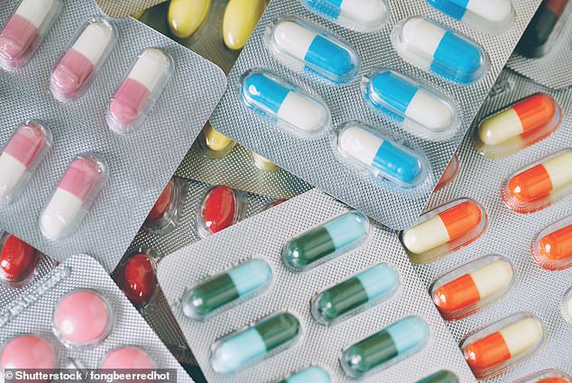 The study found caffeine affected the antibiotic ciprofloxacin (Cipro), which is filled about 4million times a year in the US (stock image)
