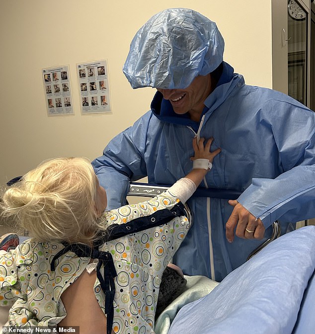 Lily was allowed to leave the hospital to pass the battery naturally. Her mother fed her laxatives to speed the process along, but it took four days