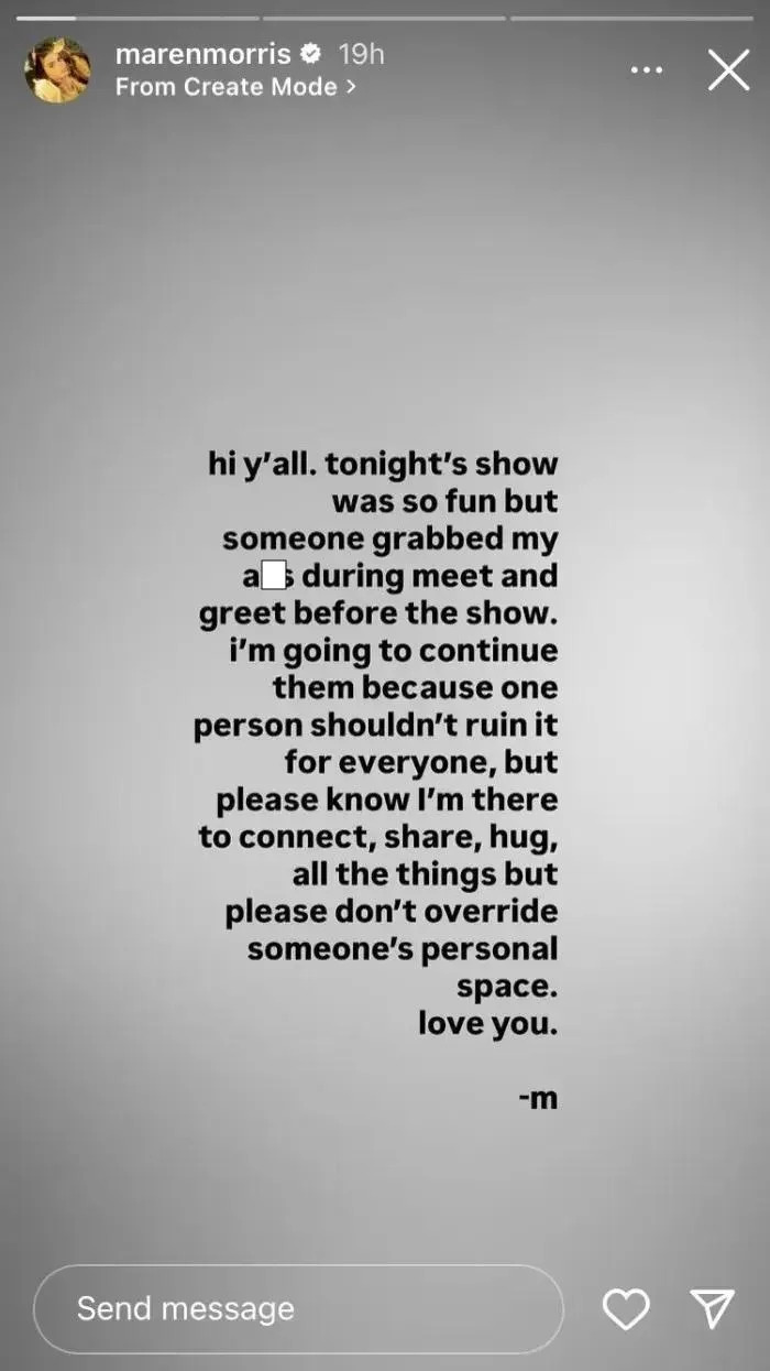 Maren Morris' Instagram Stories
