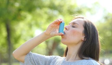 File image:  More than five million Britons have asthma. Some 200,000 of those have severe asthma and are likely to be treated in hospital four times a year