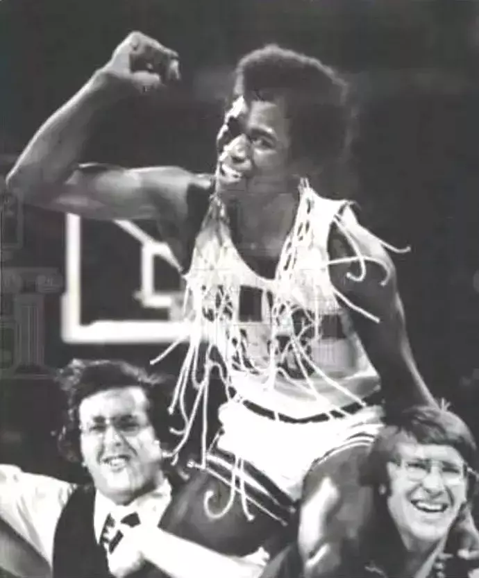 David Everett 1975 NAIA championship celebration