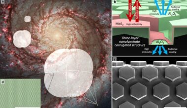 Graphic showing the structure and intended use of the lightsaile material. Credit - M.F. Campbell et al.