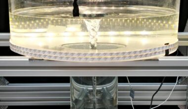 Image of the experimental setup running a vortex. Credit - S. Schütt (University of Greifswald)