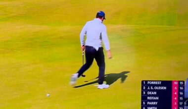 Golf fans blast DP World Tour pro's outrageous AimPoint putting routine on Donald Trump course