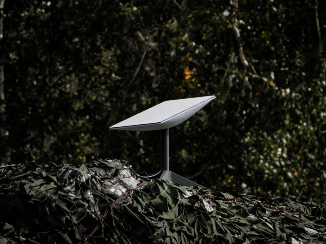 An antenna of the Starlink satellite-based broadband system.