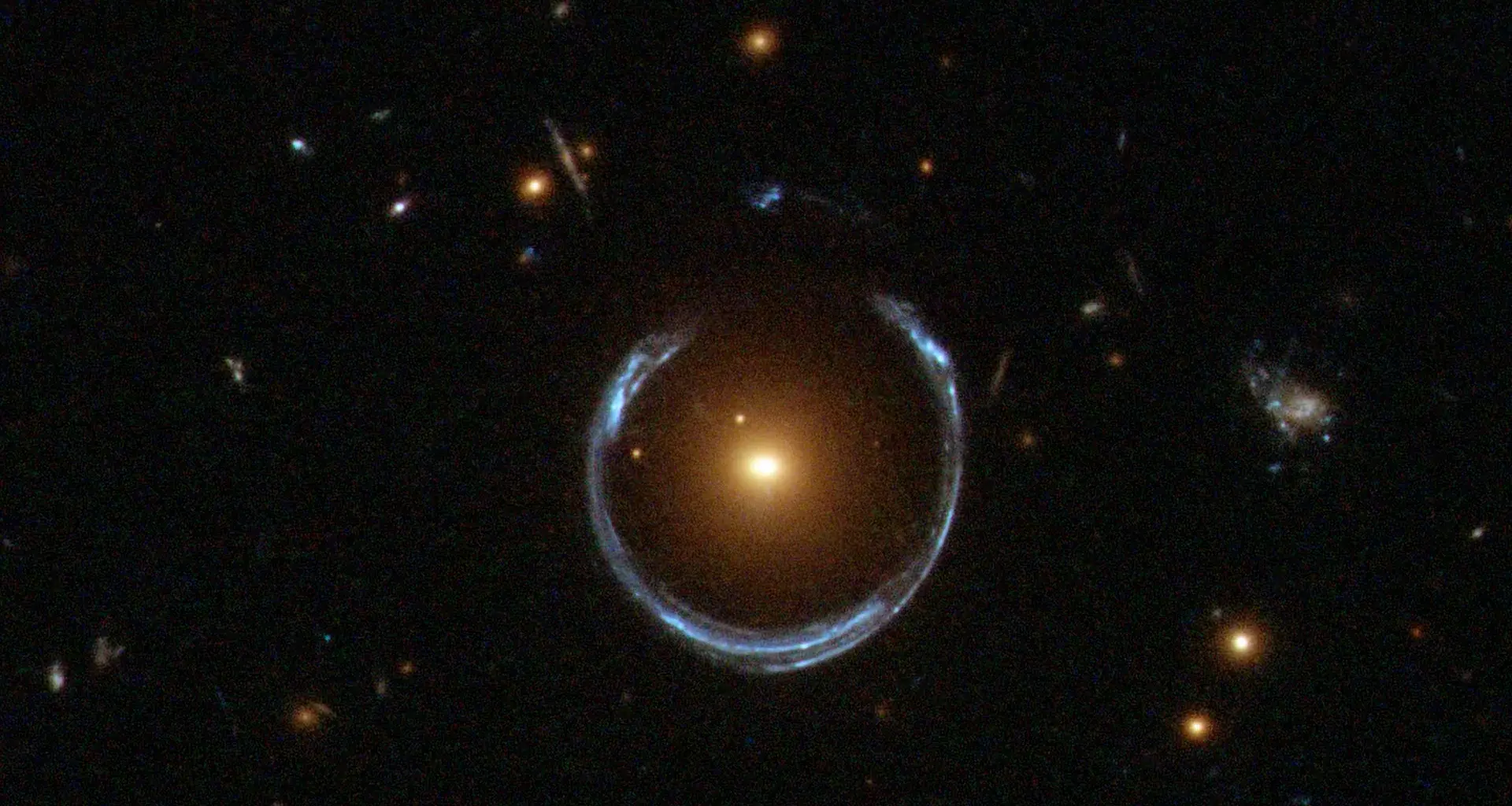 Giant Einstein ring reveals one of the Universe’s biggest black holes