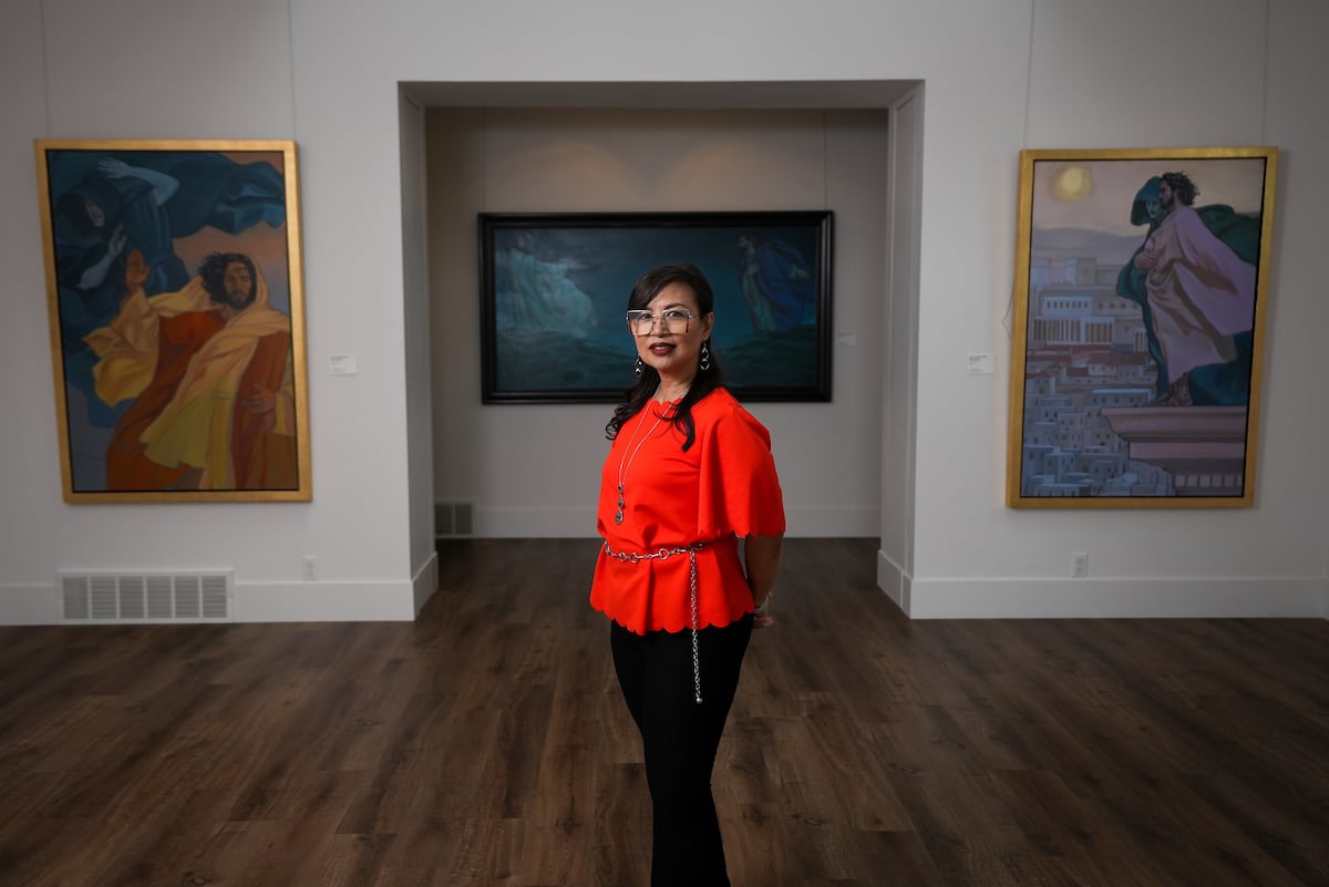 This LDS artist is tackling bold themes with bold colors