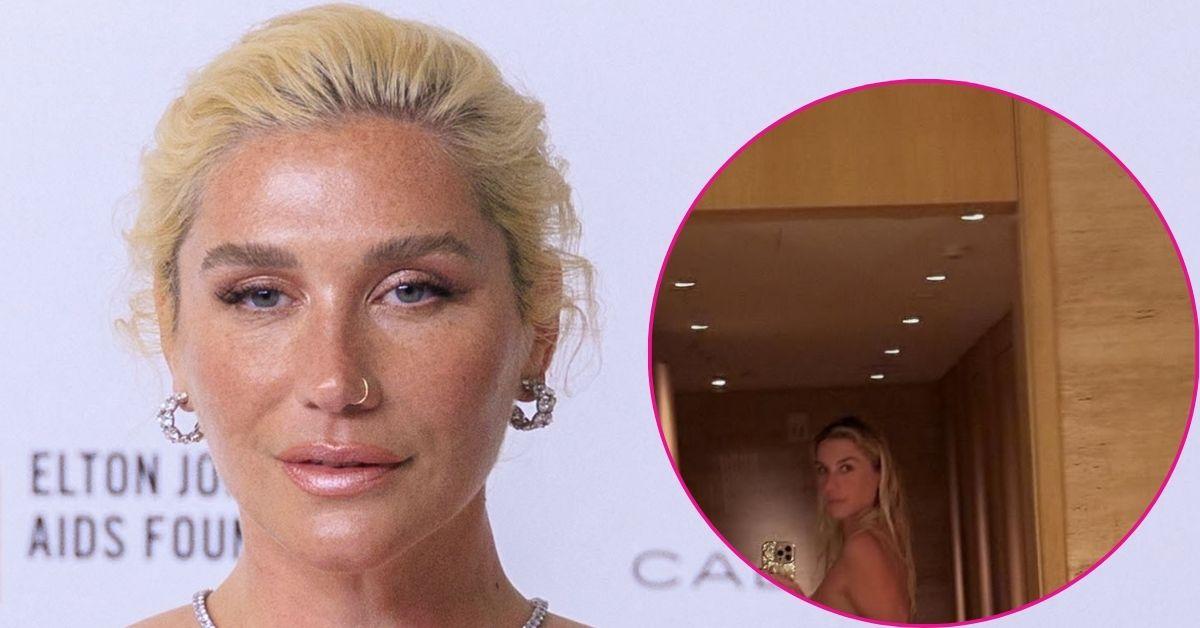 kesha towel selfie instagram