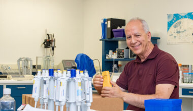 A man in a lab,