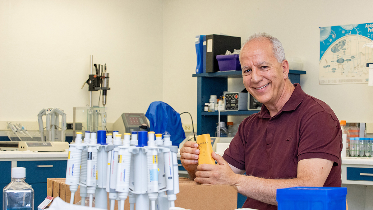 A man in a lab,