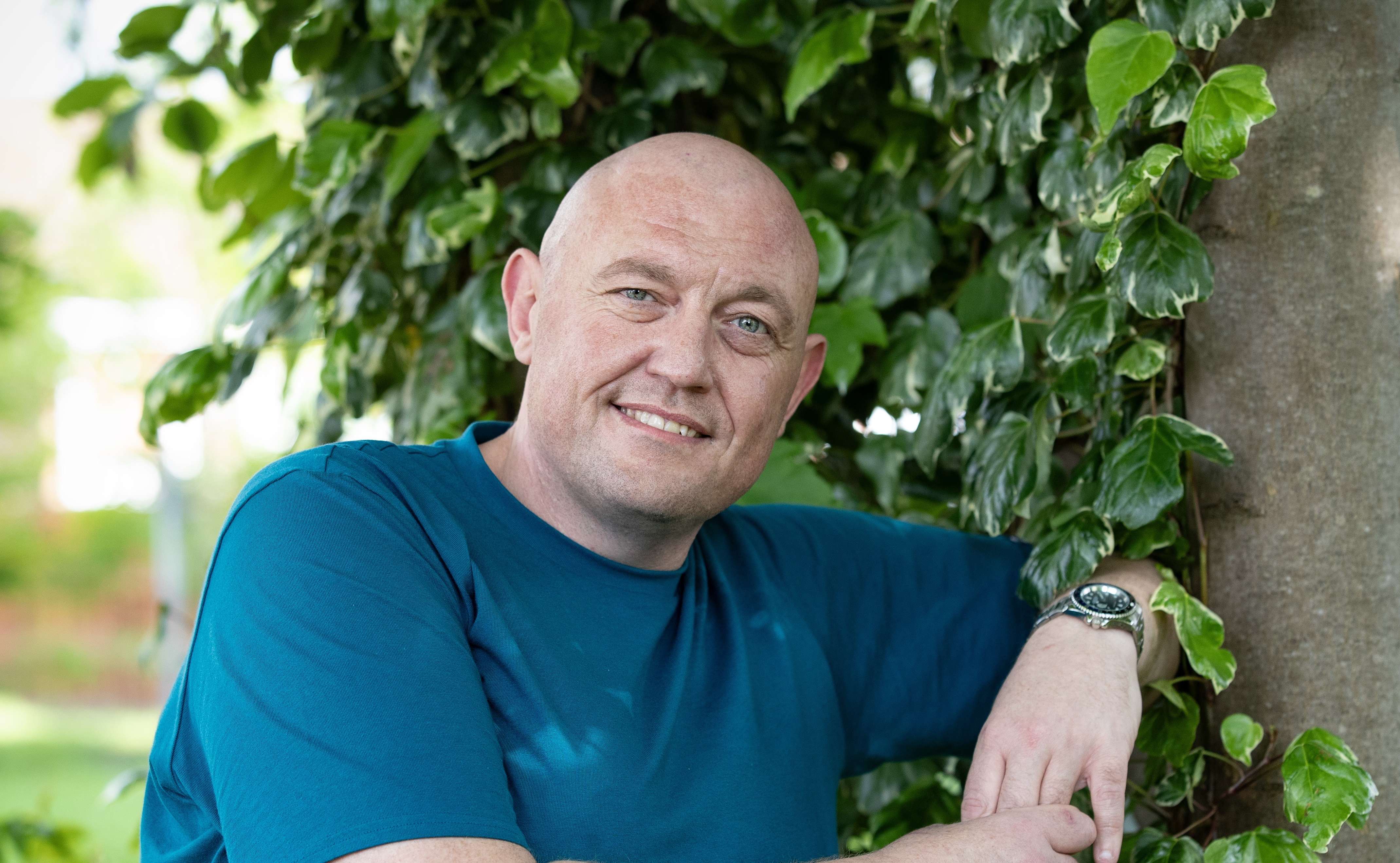 Portrait of Andy Stephenson, who has myasthenia gravis.