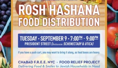 F.R.E.E. Rosh Hashana Food Distribution in Crown Heights