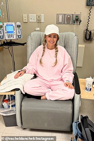 Rachel Danchek of Pittsburgh (pictured here) spent more than a year suffering from bloating and painful periods before being diagnosed with ovarian cancer in her early 30s