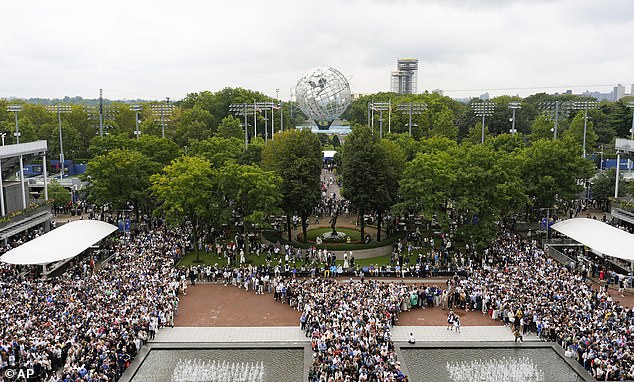 The added security measures in place resulted in extremely long lines to get into Arthur Ashe