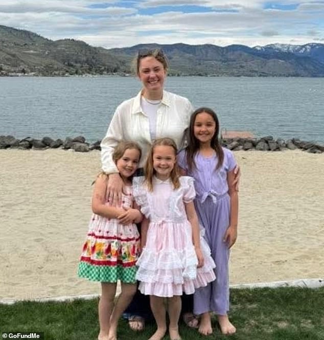 His ex-wife told police she didn't believe Decker was dangerous, and that he loved his daughters, with whom he had a 'good relationship.' Pictured: Whitney Decker with her and ex-husband Travis Decker's three daughters