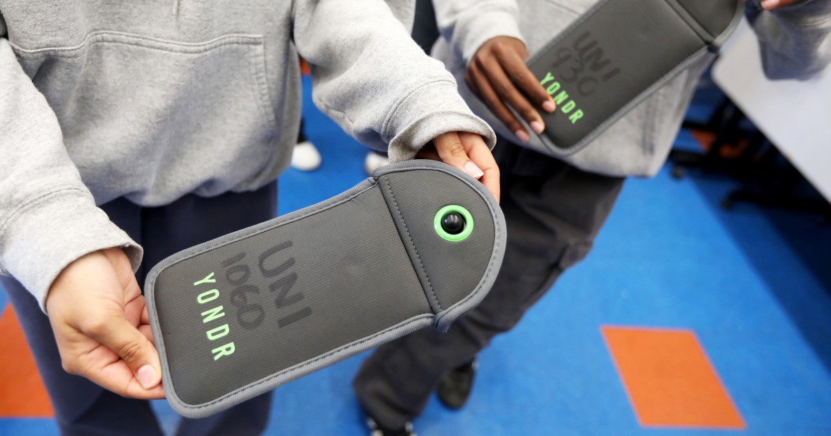 Schools spend millions on Yondr pouches to store cellphones