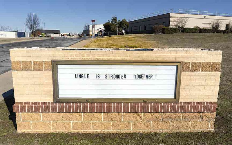 A display is shown Jan. 16 at Lingle Middle School in Rogers. (NWA Democrat-Gazette/Charlie Kaijo)